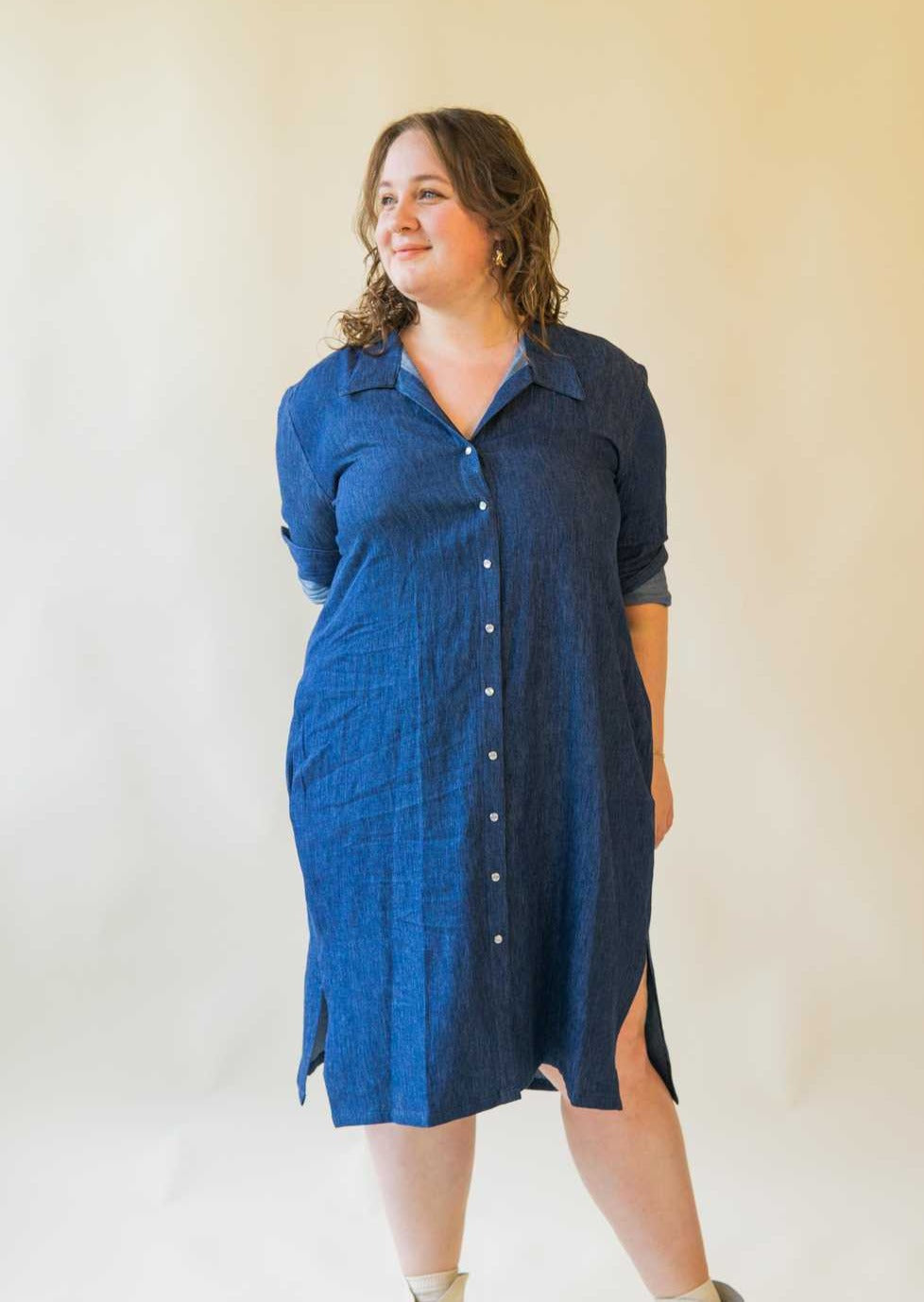 Colt | Long Sleeve Chambray Shirtdress, Street_and_Saddle, local_plus_size_inclusive_ethical