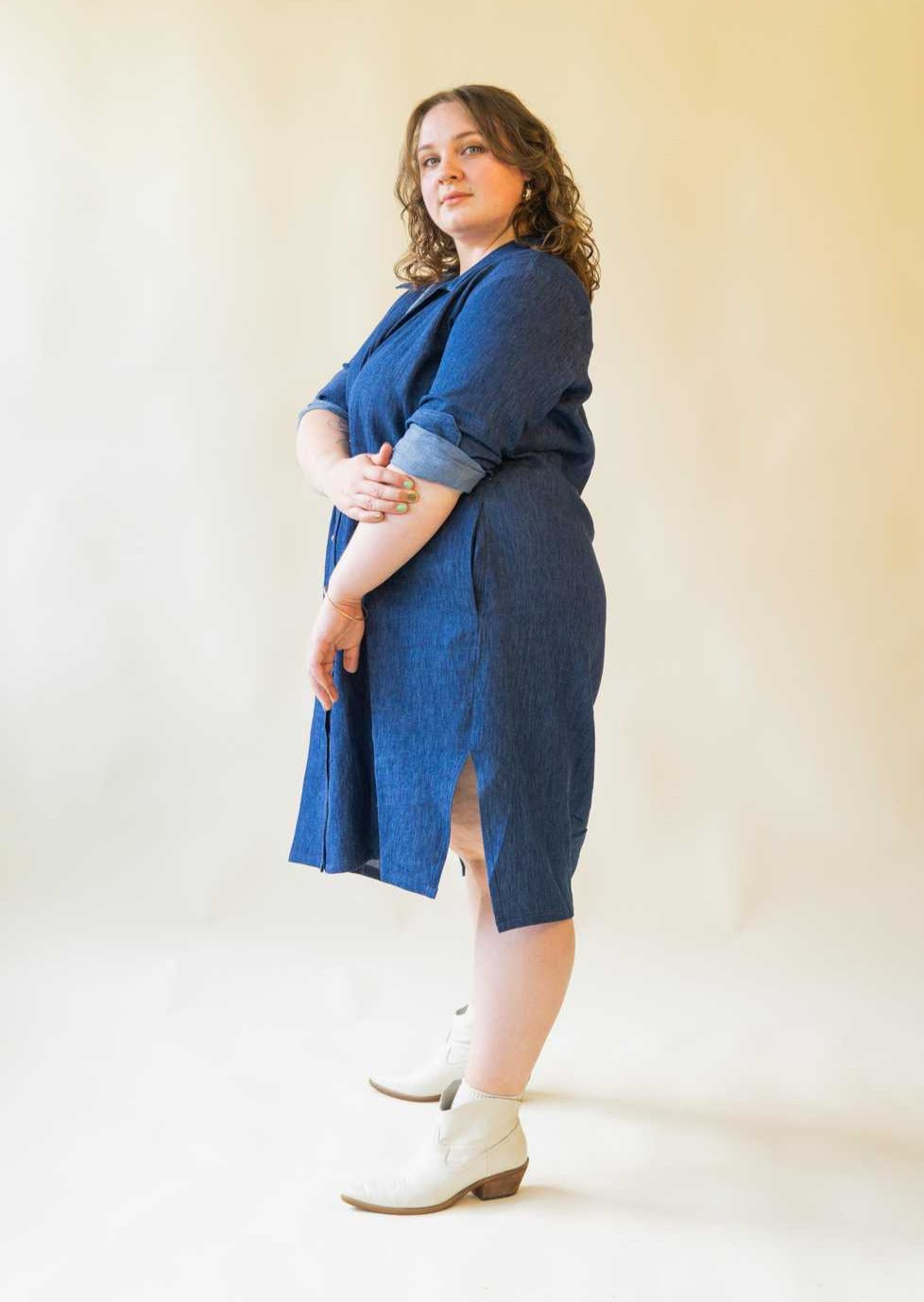 Colt | Long Sleeve Chambray Shirtdress, Street_and_Saddle, local_plus_size_inclusive_ethical