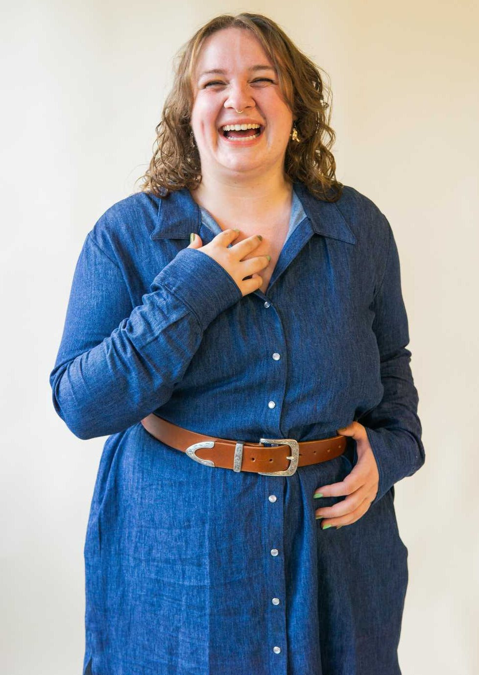 Colt | Long Sleeve Chambray Shirtdress, Street_and_Saddle, local_plus_size_inclusive_ethical