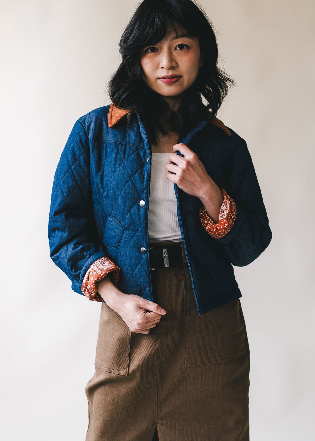 Loft | Quilted Chambray Barn Jacket