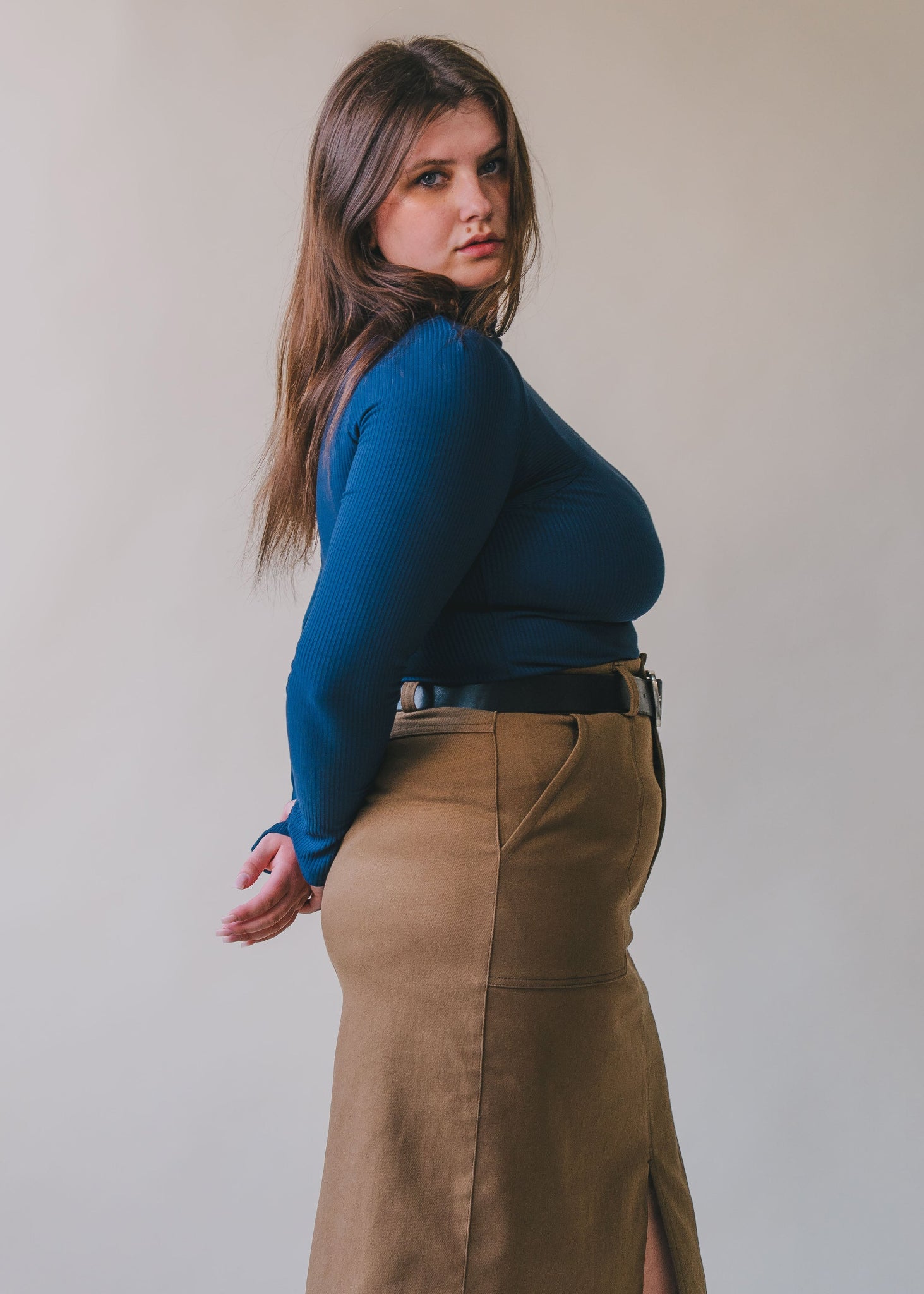 Turnout | Rib Turtleneck Top