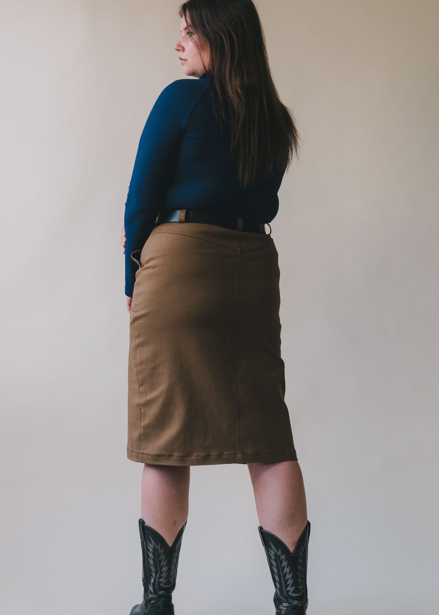 Filly | Denim Pencil Skirt