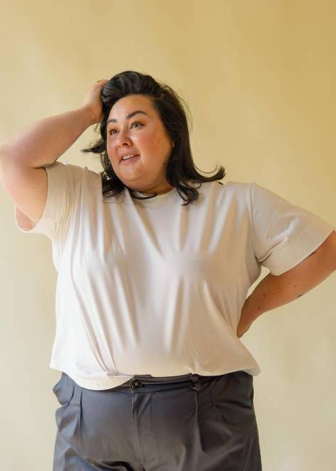 The Stable Tee | White Cotton T-shirt, Street_and_Saddle, local_plus_size_inclusive_ethical
