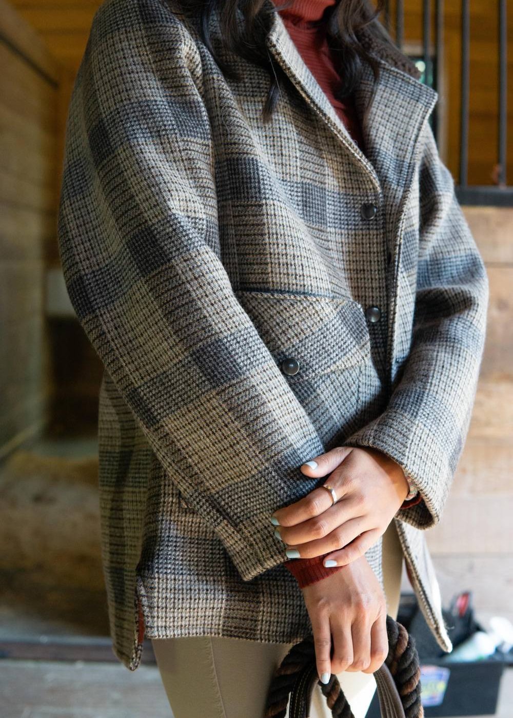 Hackney | Plaid Wool Chore Coat, Street_and_Saddle, local_plus_size_inclusive_ethical