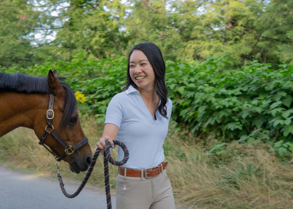Pinto | Short Sleeve V-Neck Polo Shirt, Street_and_Saddle, local_plus_size_inclusive_ethical