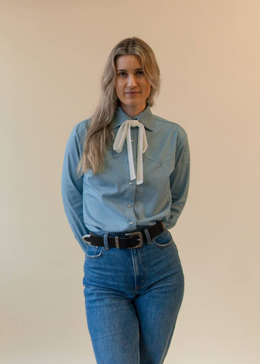 Milton Menasco | Lariat Satin Ribbon Tie, Street_and_Saddle, local_plus_size_inclusive_ethical