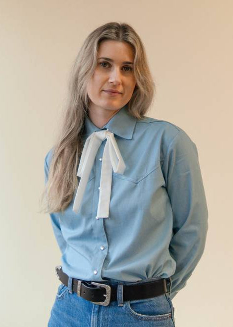 Milton Menasco | Lariat Satin Ribbon Tie, Street_and_Saddle, local_plus_size_inclusive_ethical