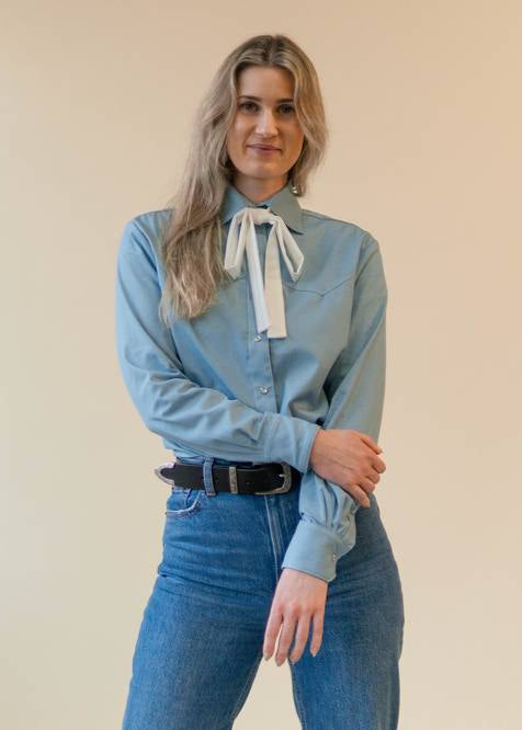 Milton Menasco | Colt Denim Western Shirt, Street_and_Saddle, local_plus_size_inclusive_ethical