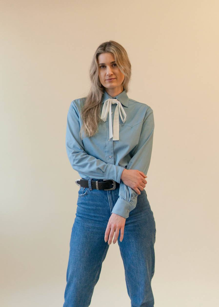 Milton Menasco | Colt Denim Western Shirt, Street_and_Saddle, local_plus_size_inclusive_ethical