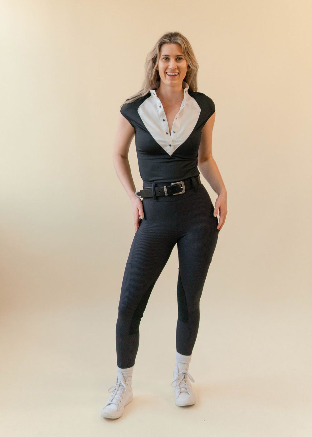 Milton Menasco | Bronco Riding Legging with Knee Patch, Street_and_Saddle, local_plus_size_inclusive_ethical