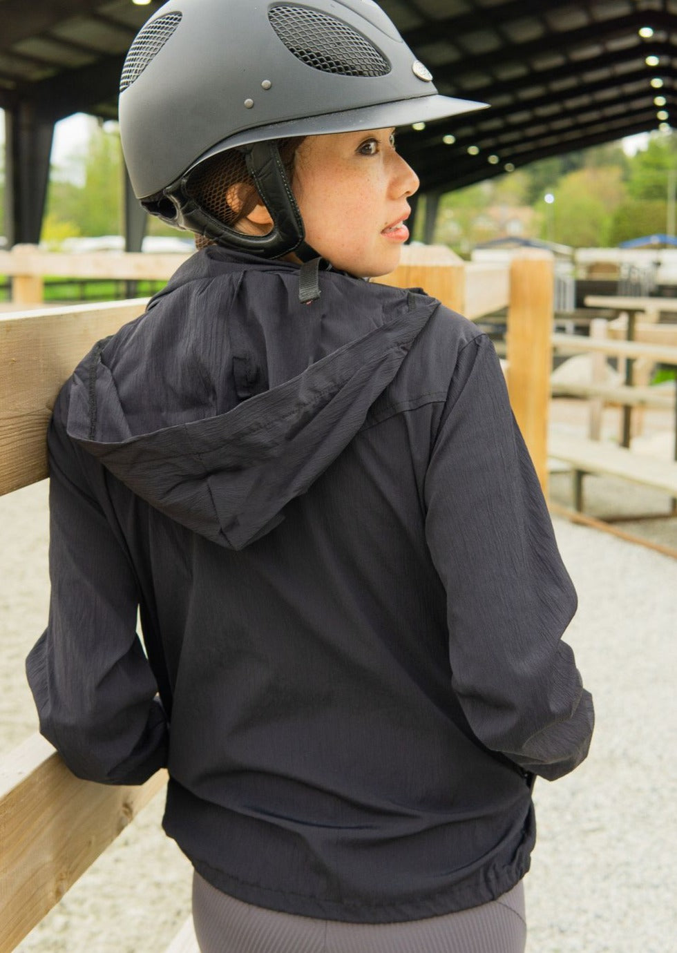 Milton Menasco | Off the Track Windbreaker with Hood, Street_and_Saddle, local_plus_size_inclusive_ethical