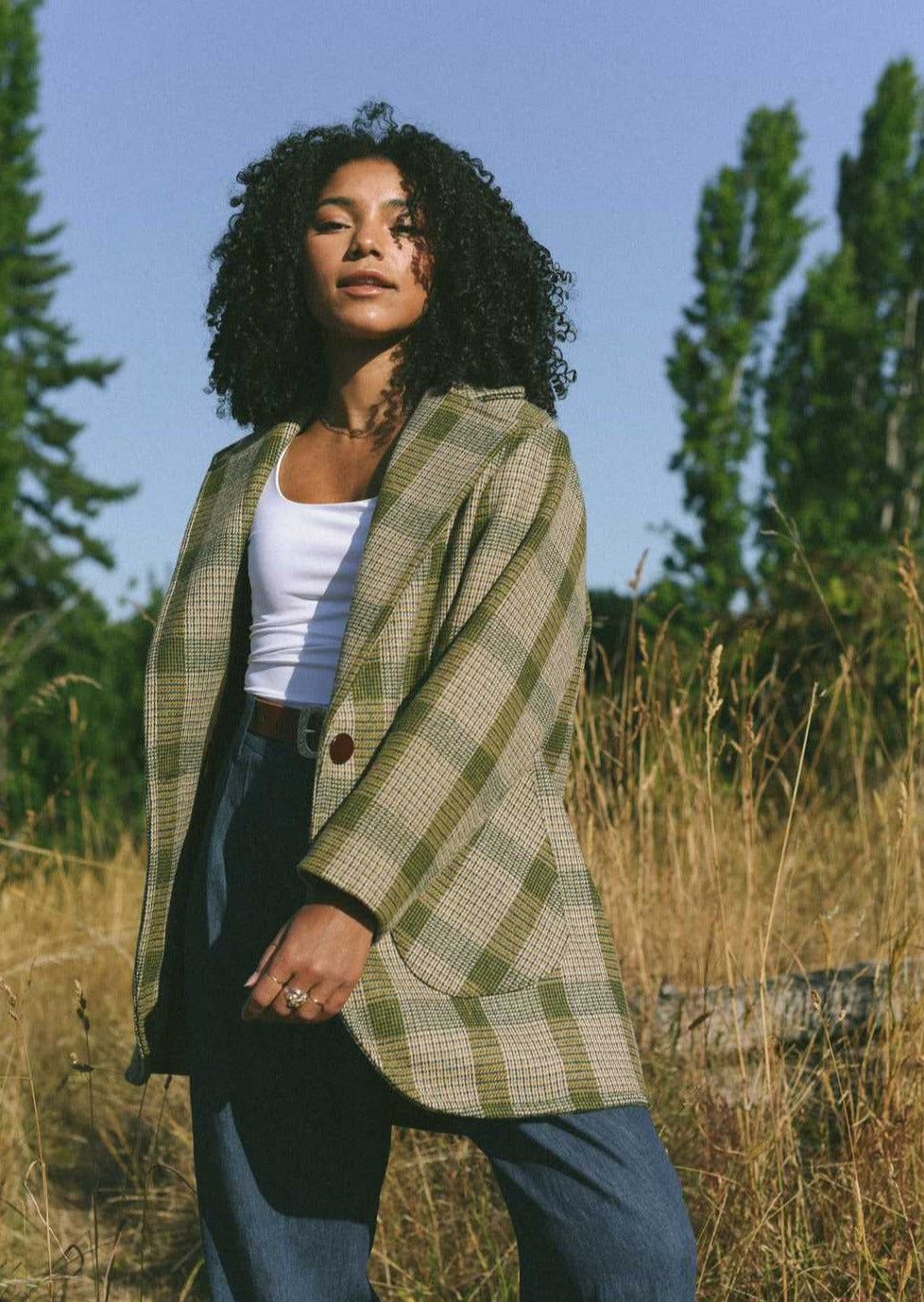 Suffolk Blazer | Plaid Wool Overcoat, Street_and_Saddle, local_plus_size_inclusive_ethical