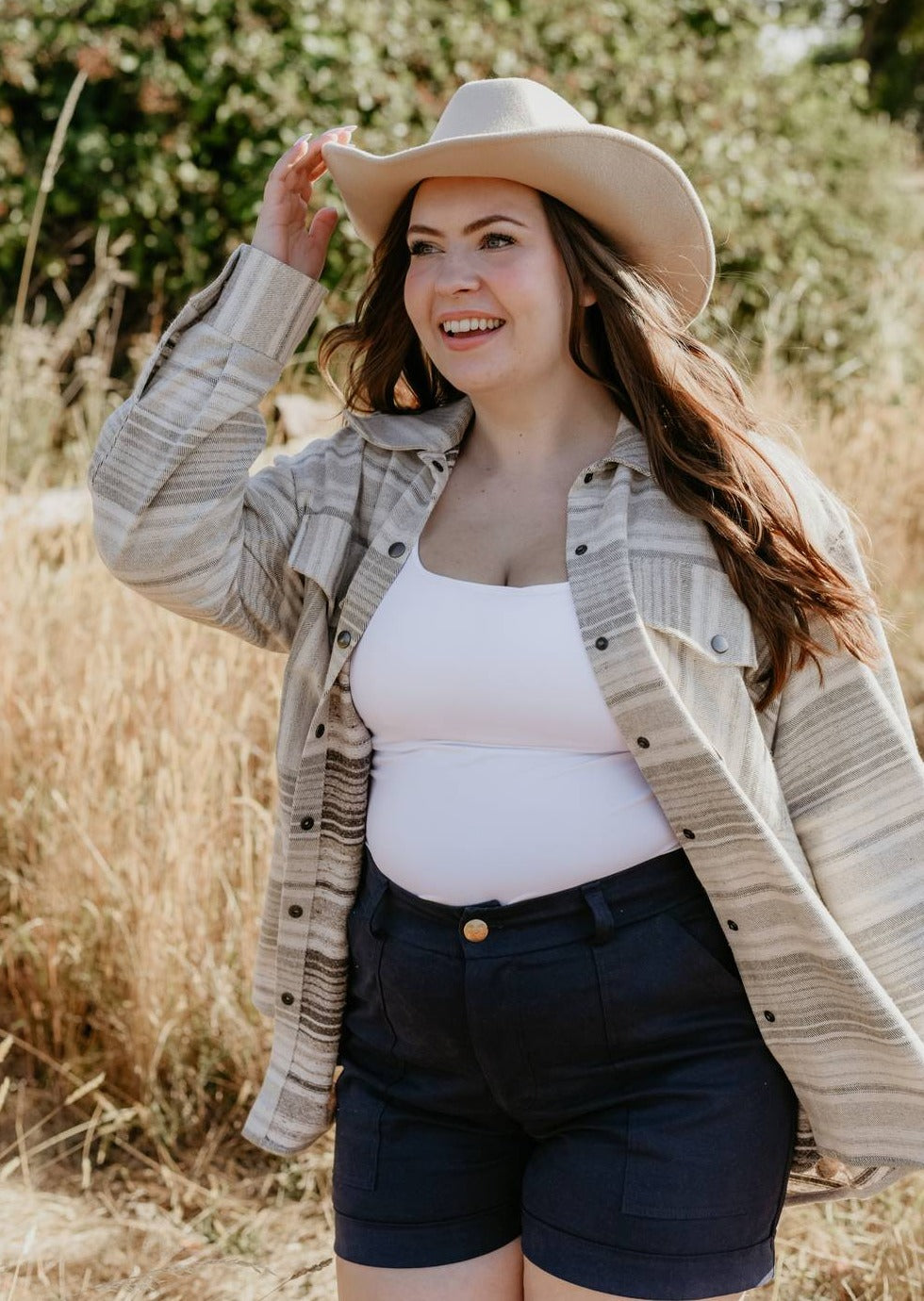 Pegasus | Stretch Twill Cotton Shorts, Street_and_Saddle, local_plus_size_inclusive_ethical