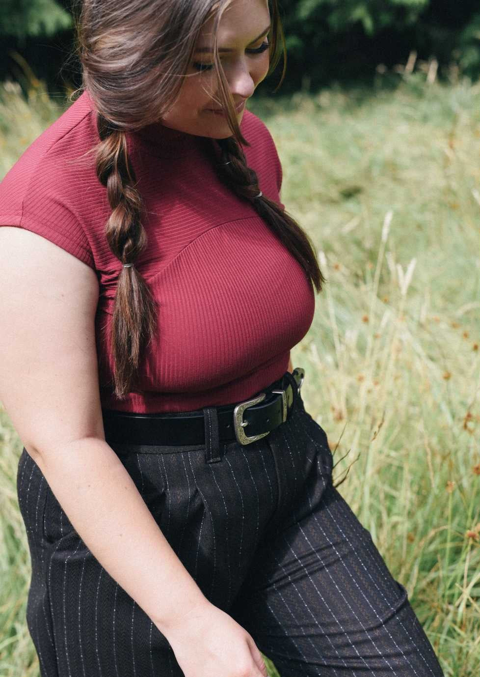 Highland | Cap Sleeve Mock Neck Knit Top, Street_and_Saddle, local_plus_size_inclusive_ethical
