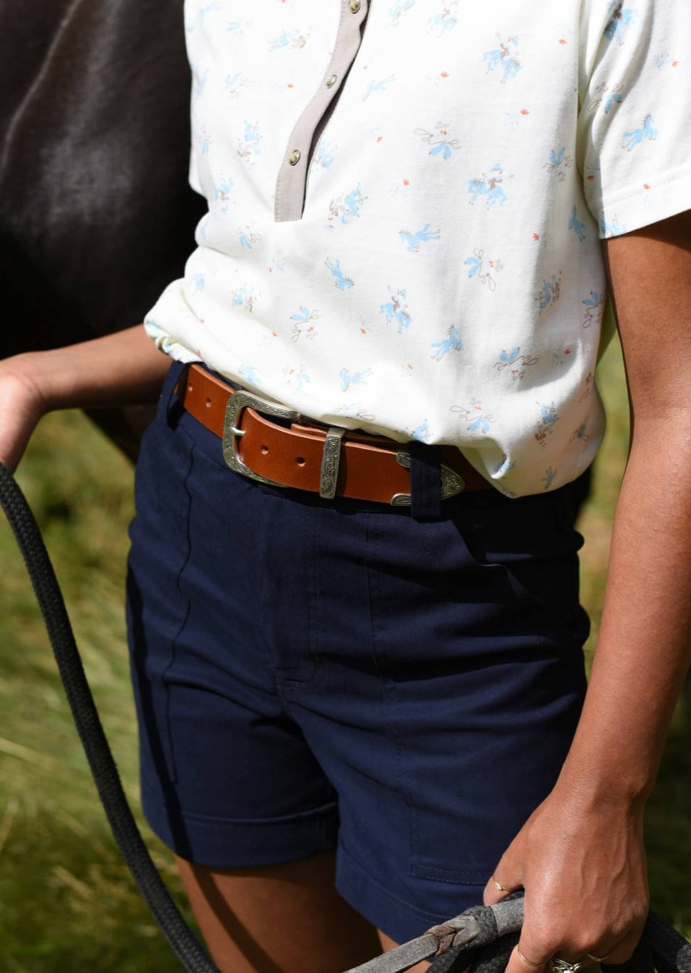 Pegasus | Stretch Twill Cotton Shorts, Street_and_Saddle, local_plus_size_inclusive_ethical