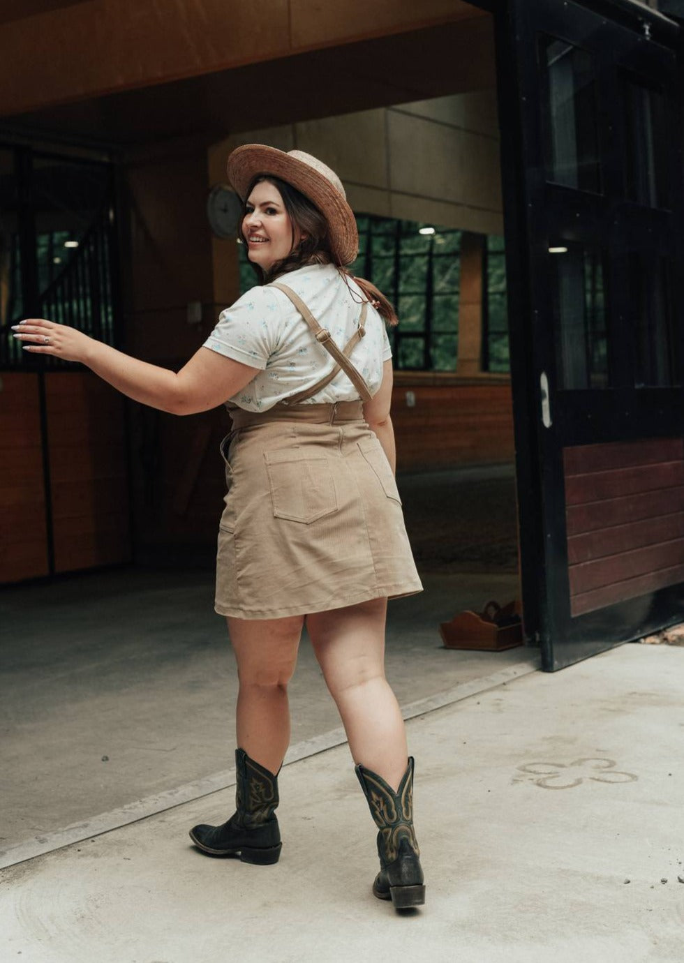 Ardennes | Stretch Corduroy Overalls Dress, Street_and_Saddle, local_plus_size_inclusive_ethical