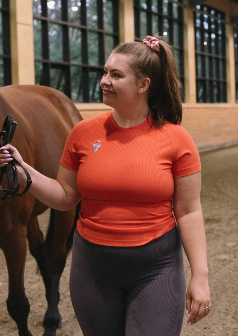 Cactus Clover Tee | Rib Knit T-shirt, Street_and_Saddle, local_plus_size_inclusive_ethical