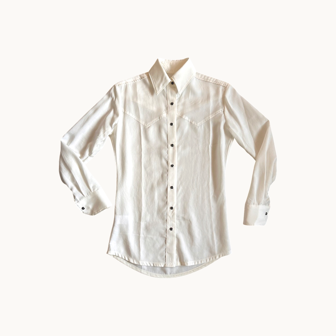 Milton Menasco | Colt White Western Shirt, Street_and_Saddle, local_plus_size_inclusive_ethical