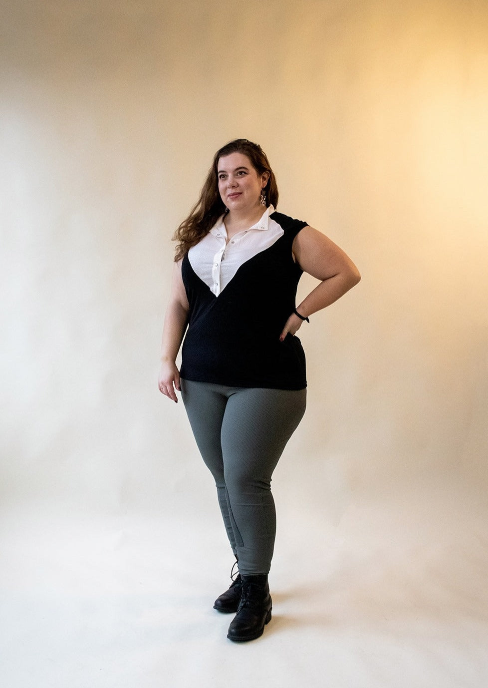 Milton Menasco | Victory Gallop Sleeveless Equestrian Top, Street_and_Saddle, local_plus_size_inclusive_ethical