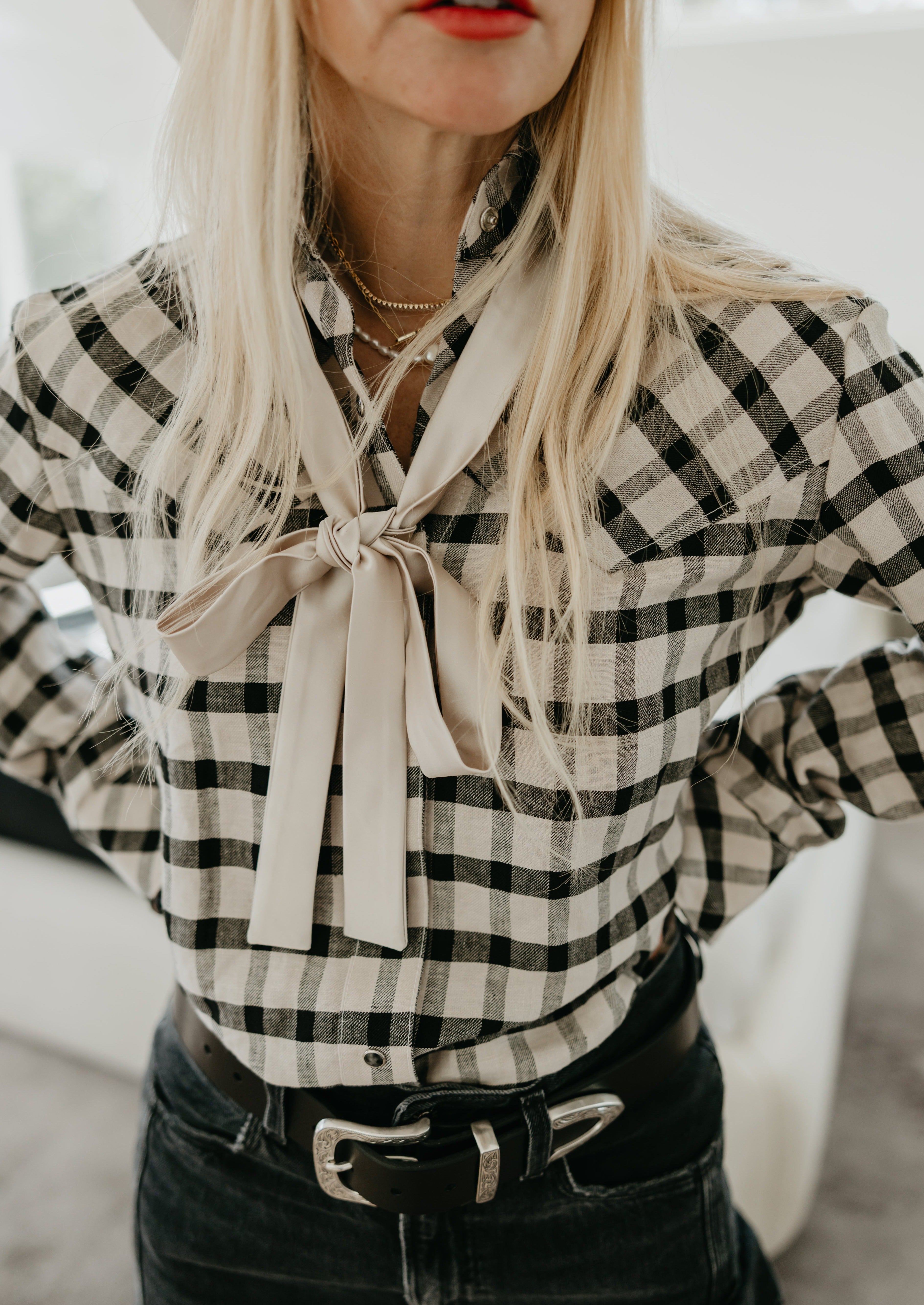 Milton Menasco | Lariat Satin Ribbon Tie, Street_and_Saddle, local_plus_size_inclusive_ethical