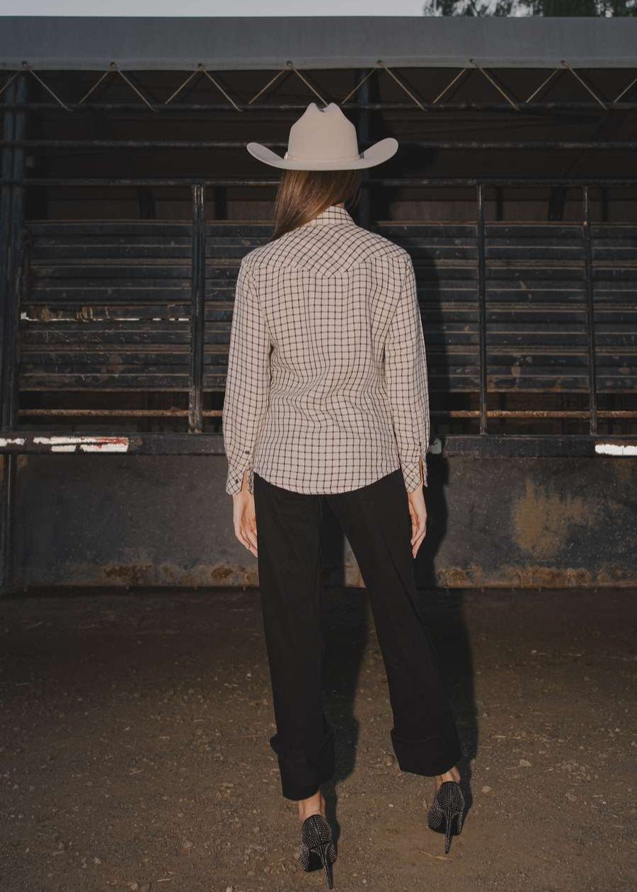 Milton Menasco | Colt Check Western Shirt, Street_and_Saddle, local_plus_size_inclusive_ethical