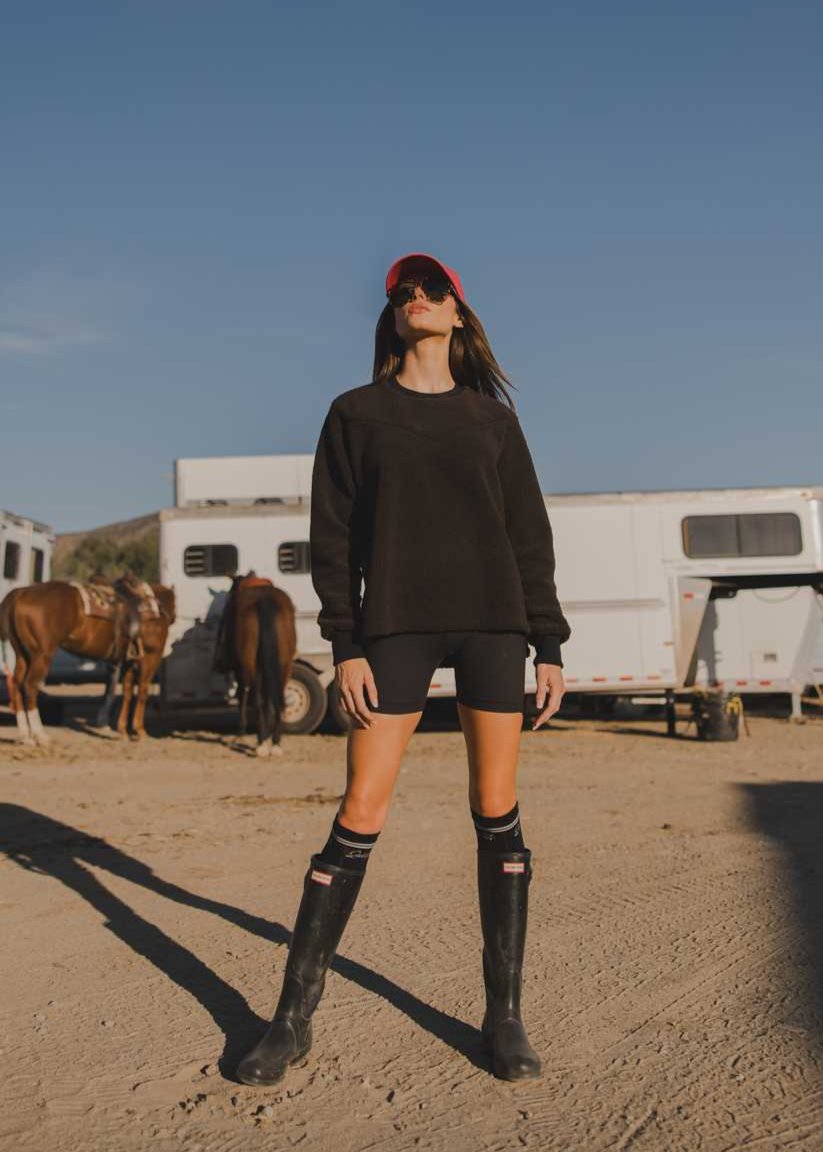 Milton Menasco | Rodeo Sherpa Wool Fleece Sweater, Street_and_Saddle, local_plus_size_inclusive_ethical