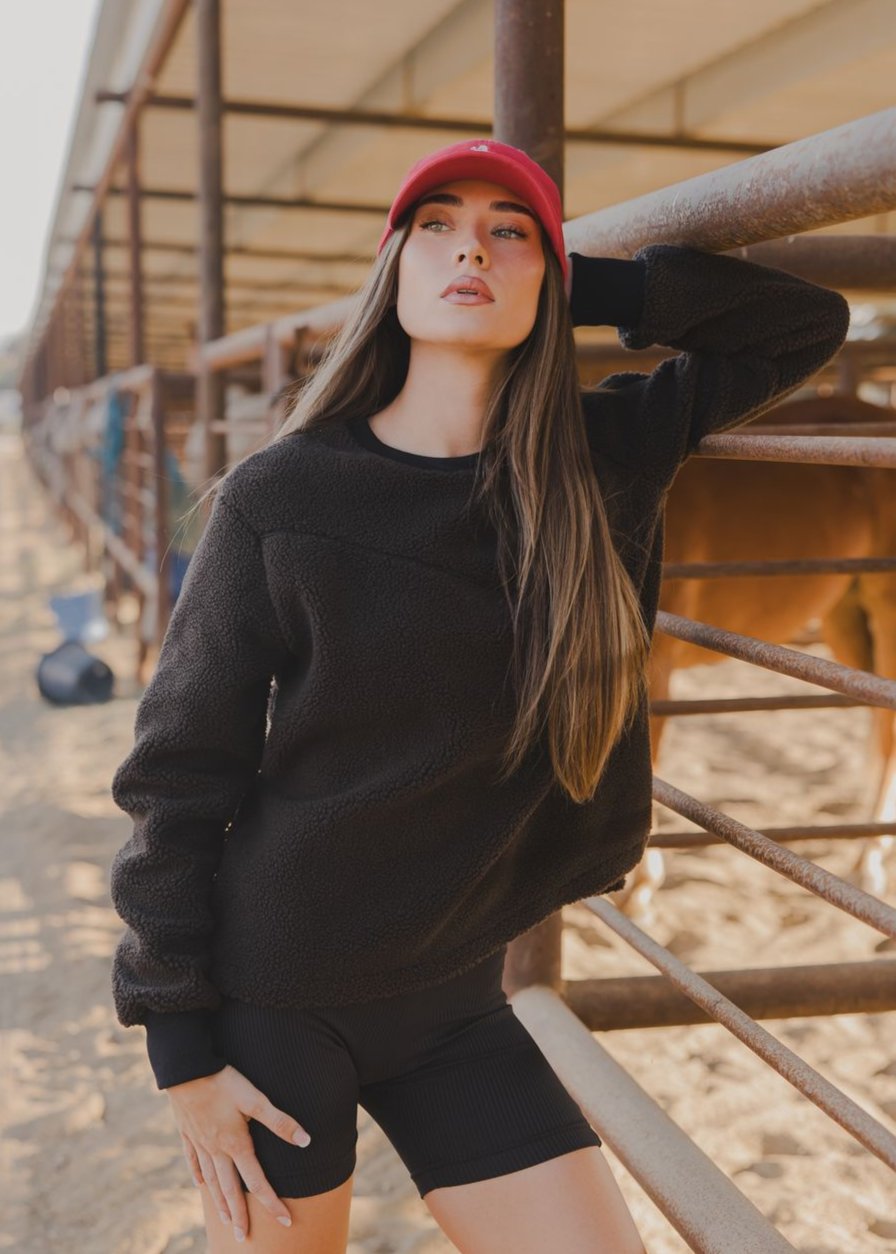 Milton Menasco | Rodeo Sherpa Wool Fleece Sweater, Street_and_Saddle, local_plus_size_inclusive_ethical