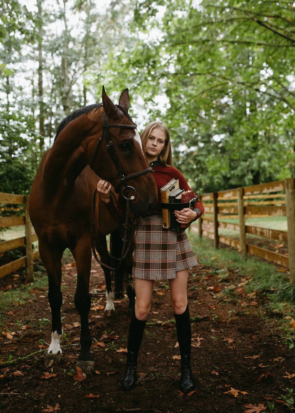 Ascot | Plaid Wool Skirt with Stirrup Buckle, Street_and_Saddle, local_plus_size_inclusive_ethical