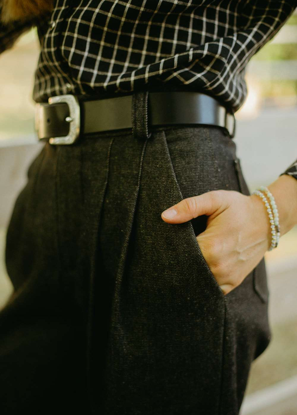Milton Menasco | Hickstead Black Denim Trousers, Street_and_Saddle, local_plus_size_inclusive_ethical
