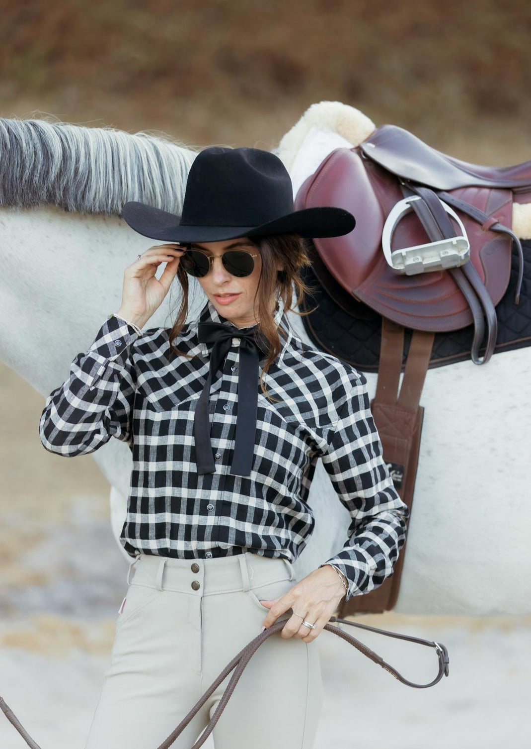 Milton Menasco | Lariat Satin Ribbon Tie - Street and Saddle