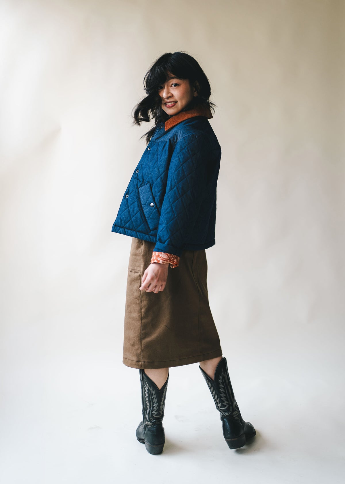 Loft | Quilted Chambray Barn Jacket