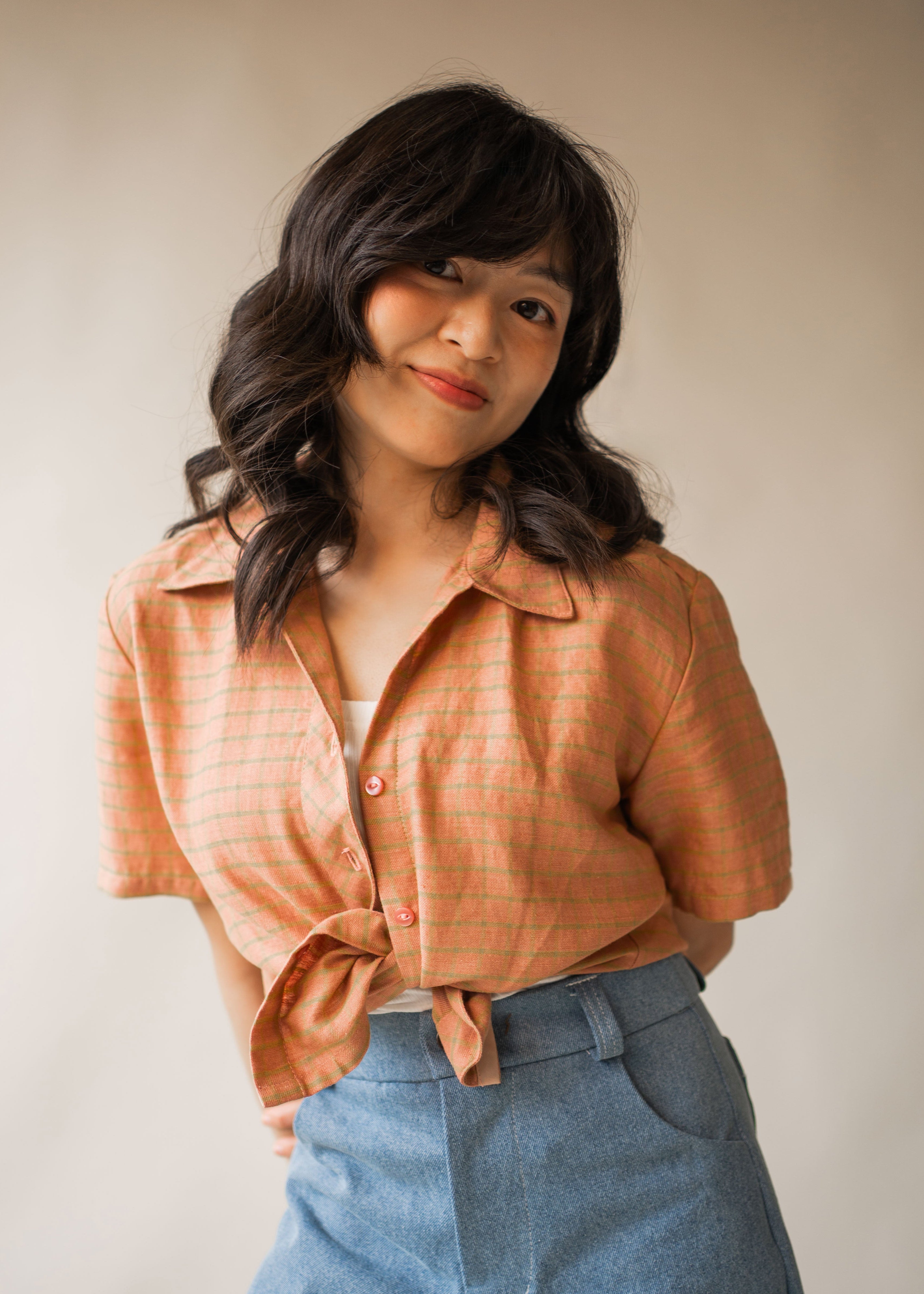 Peach Colt | Short Sleeve Linen Shirt