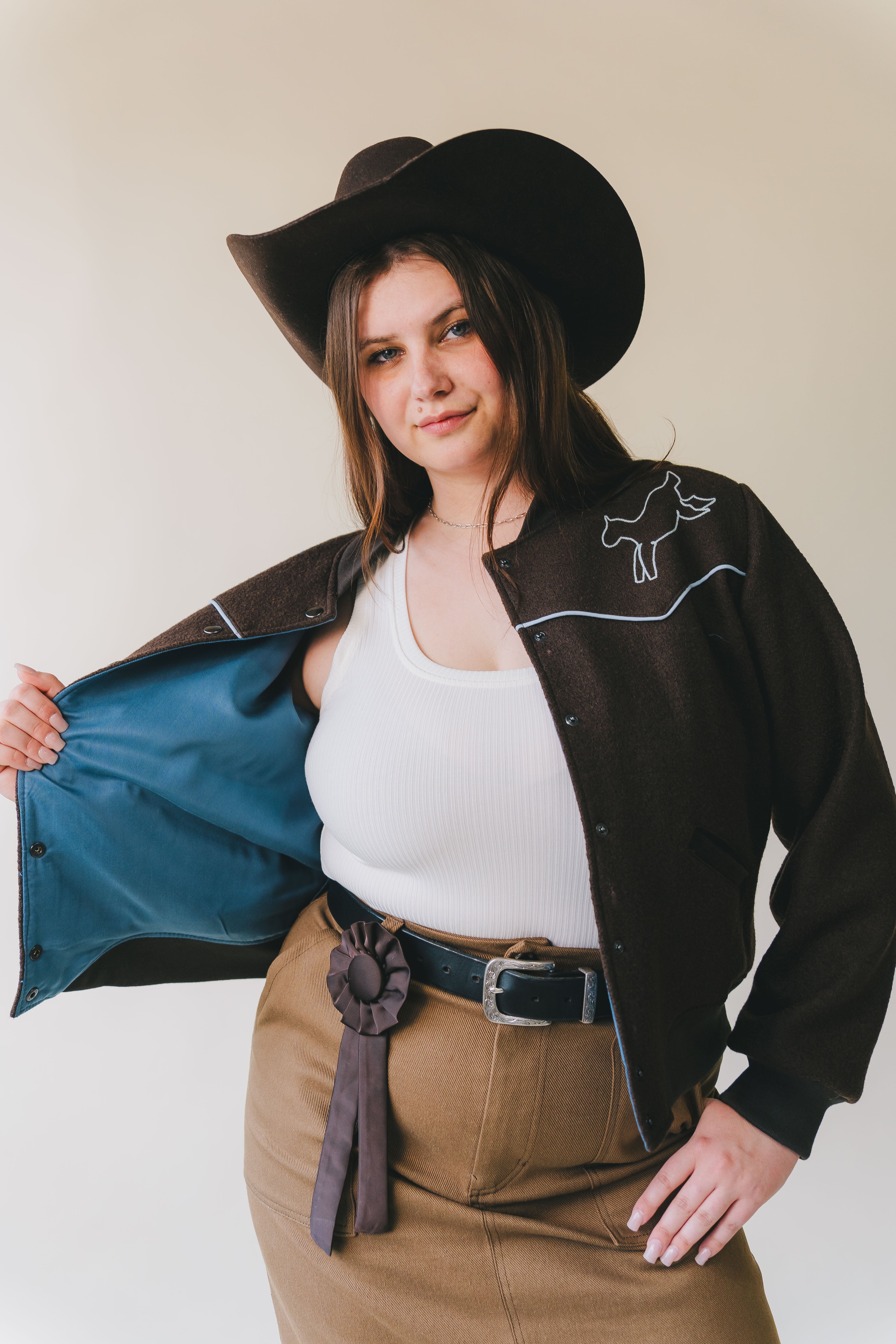 The Lucky | Wool Varsity Jacket