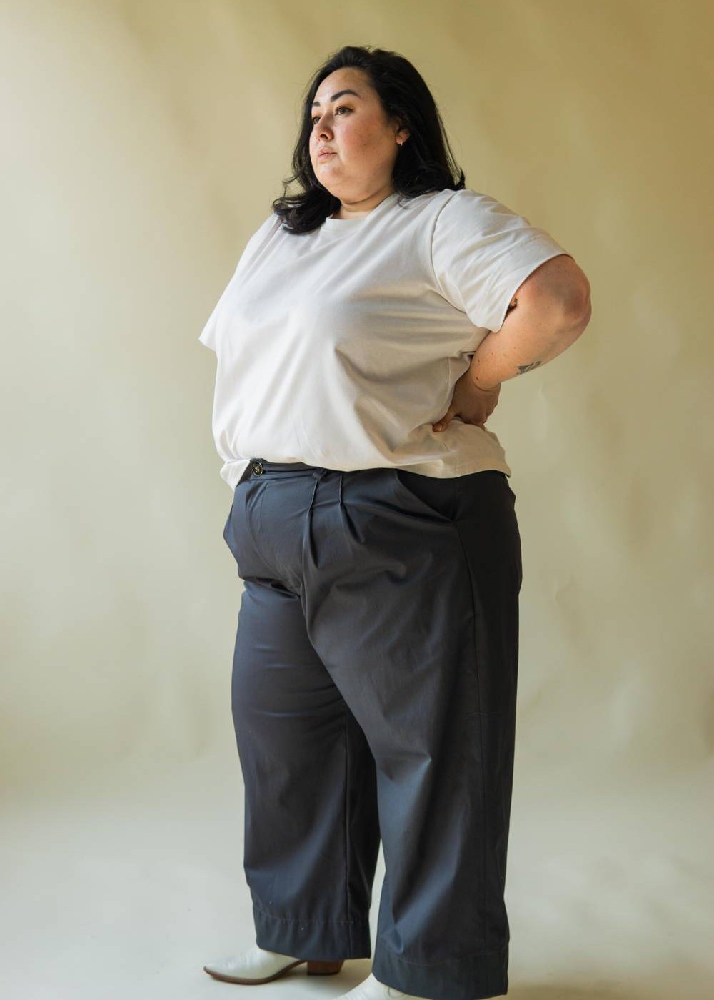 The Stable Tee | White Cotton T-shirt, Street_and_Saddle, local_plus_size_inclusive_ethical