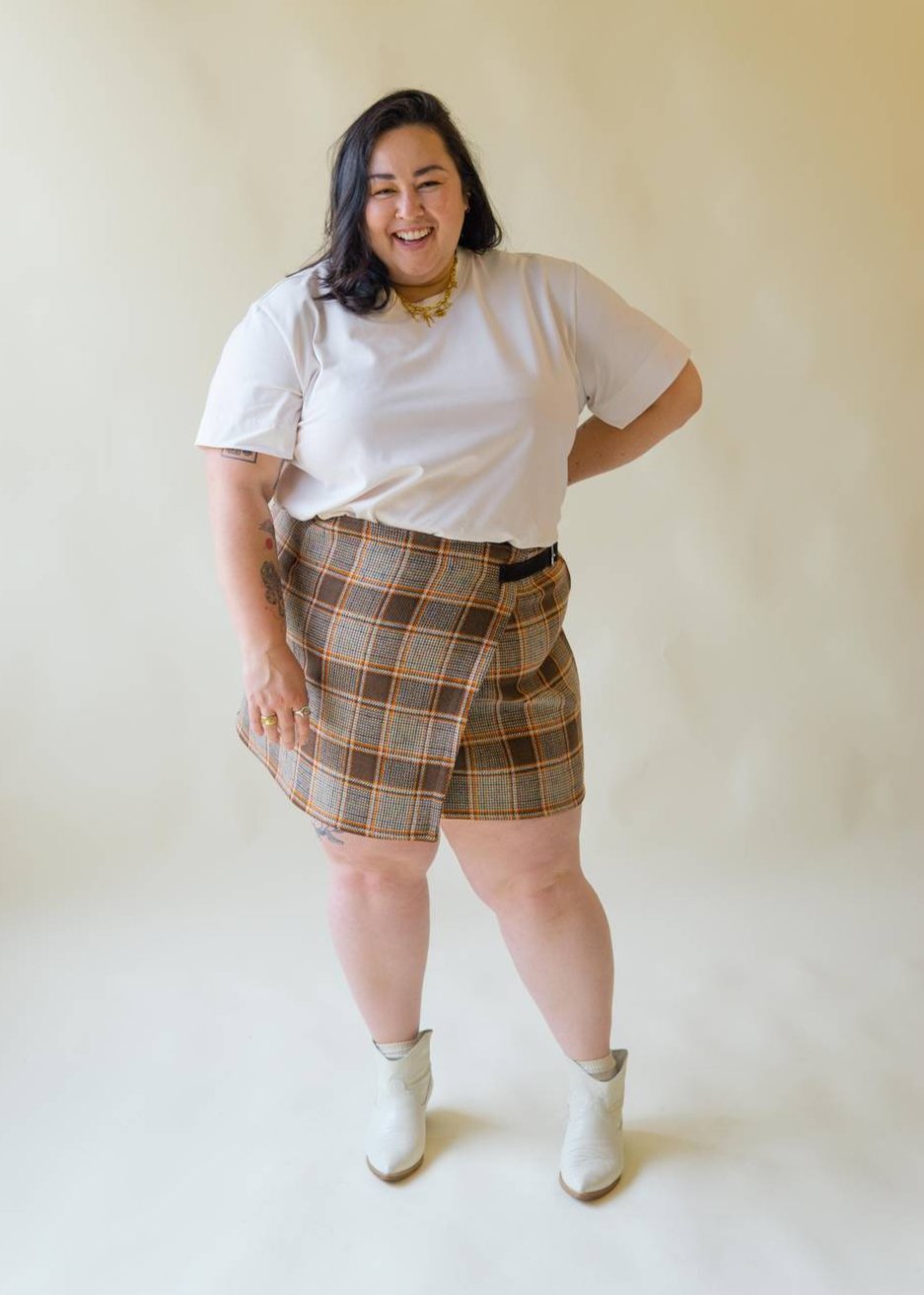 Ascot | Plaid Wool Skirt with Stirrup Buckle, Street_and_Saddle, local_plus_size_inclusive_ethical