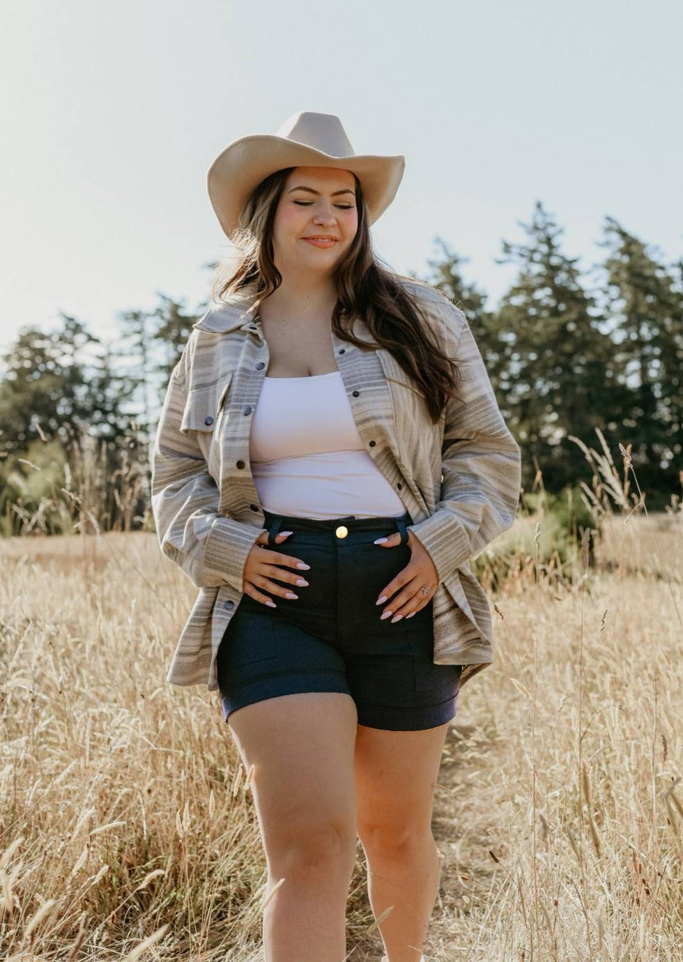 Pegasus | Stretch Twill Cotton Shorts, Street_and_Saddle, local_plus_size_inclusive_ethical