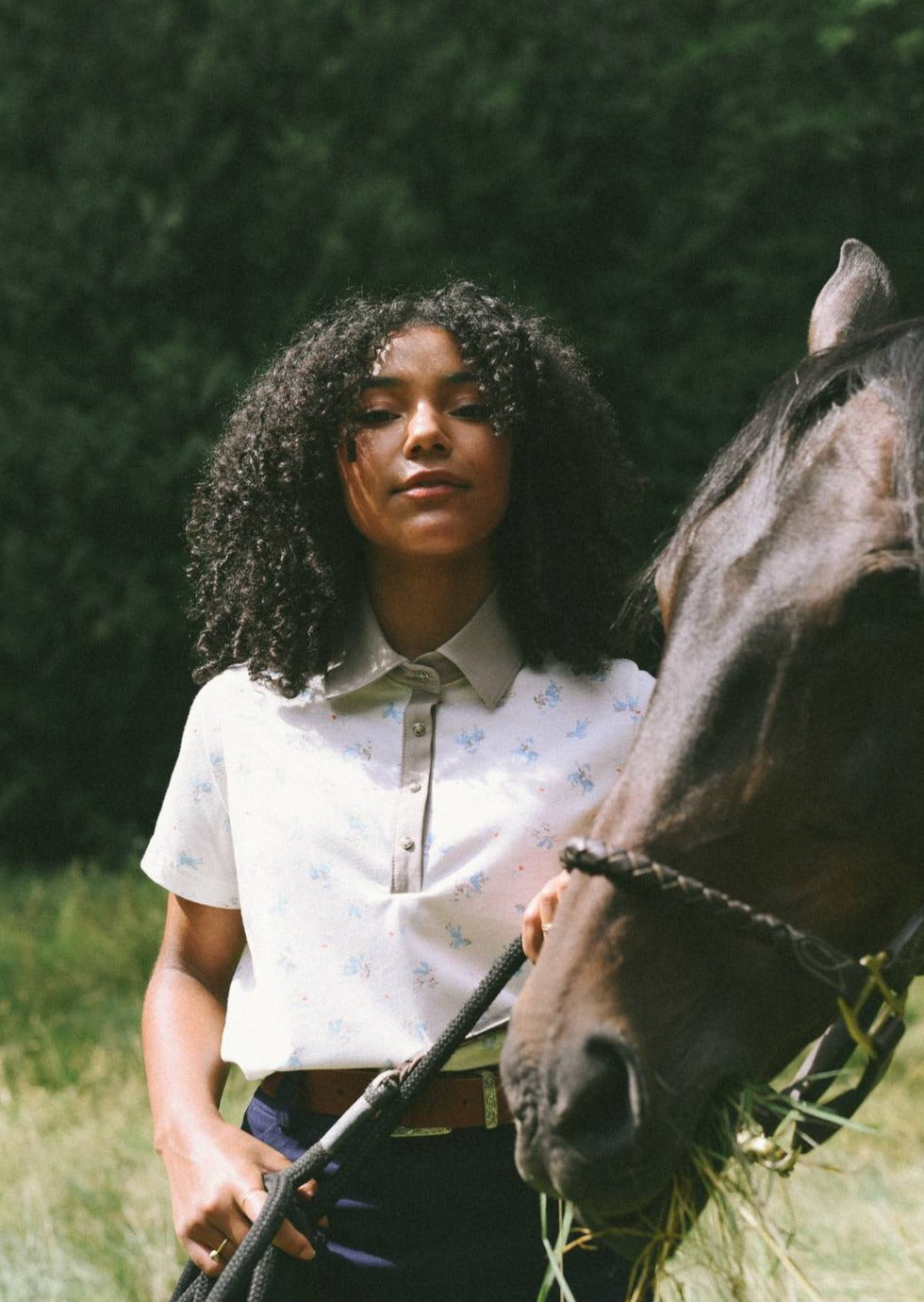 Cowboy Polo | Short Sleeve Collared Top, Street_and_Saddle, local_plus_size_inclusive_ethical