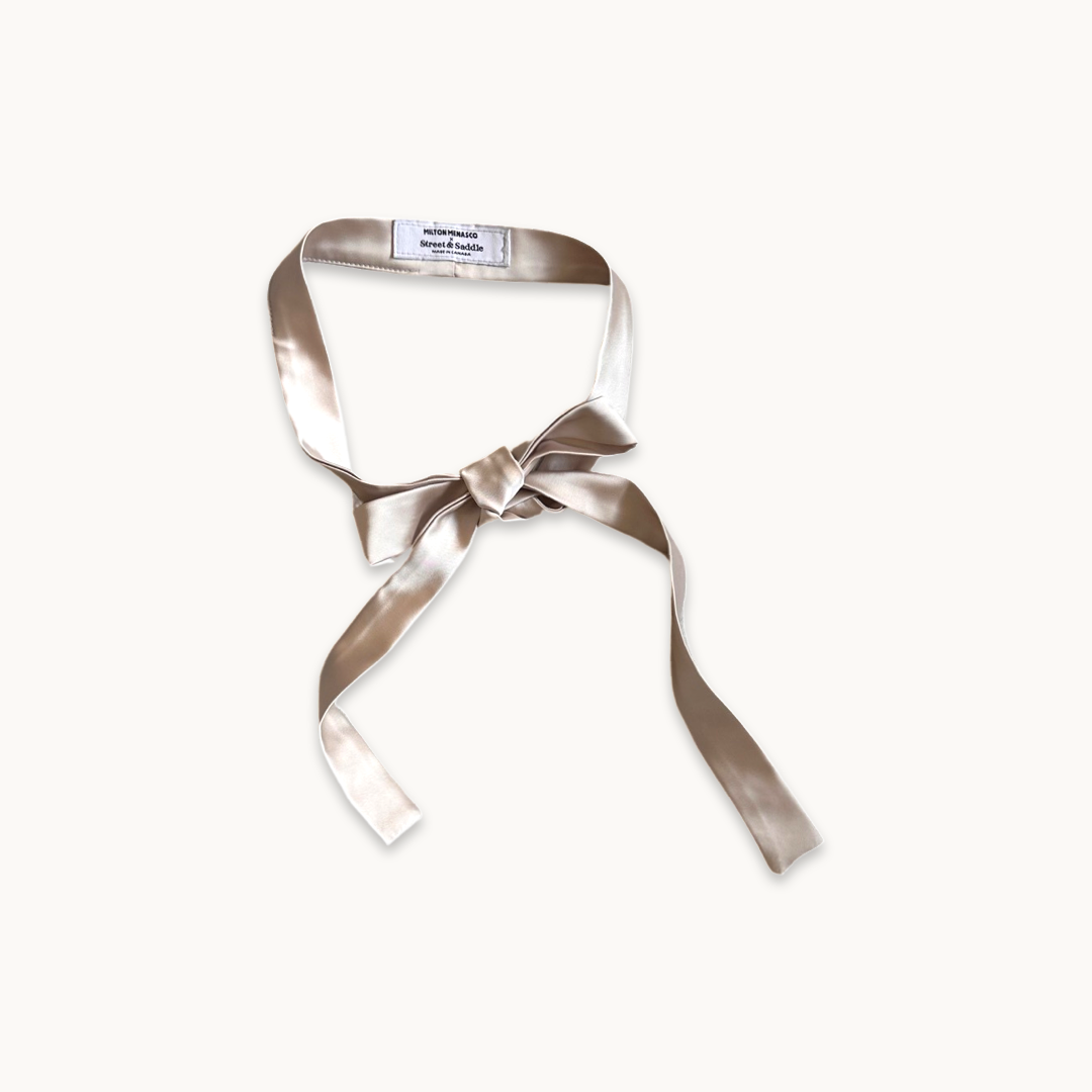 Milton Menasco | Lariat Satin Ribbon Tie, Street_and_Saddle, local_plus_size_inclusive_ethical