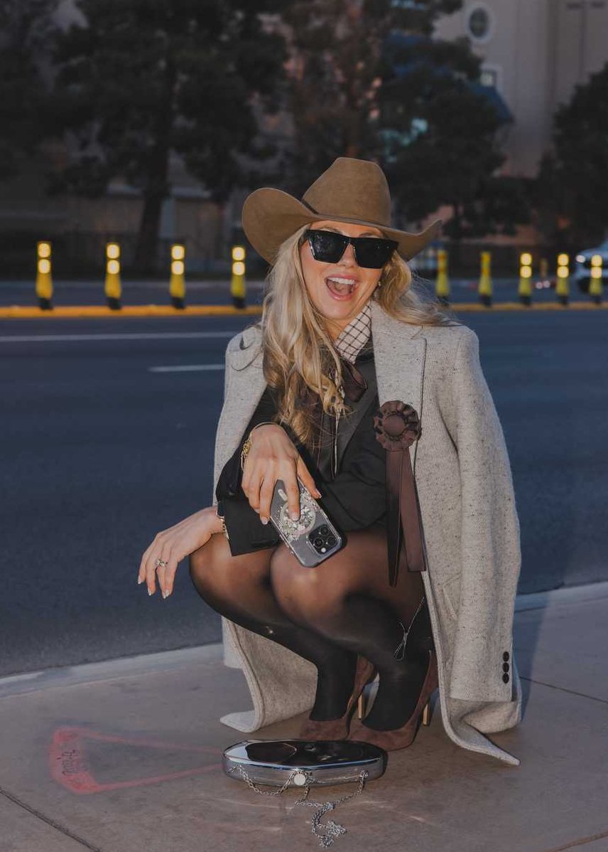 Milton Menasco | Lariat Satin Rosette Brooch