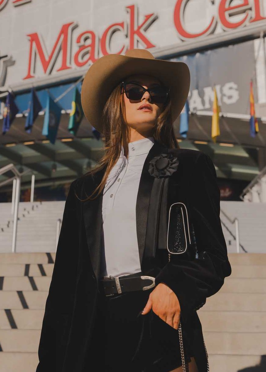 Milton Menasco | Lariat Satin Rosette Brooch