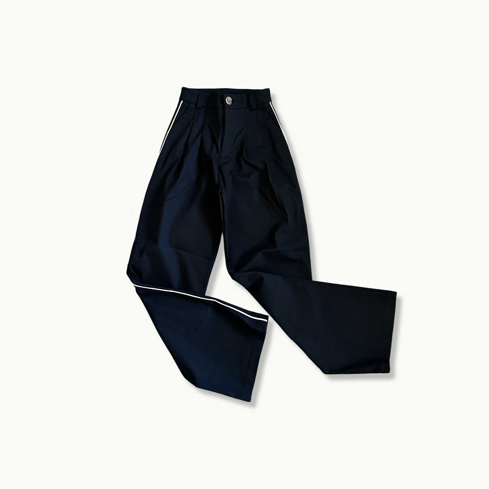 Milton Menasco | Hickstead Pleated Trouser with Piping, Street_and_Saddle, local_plus_size_inclusive_ethical
