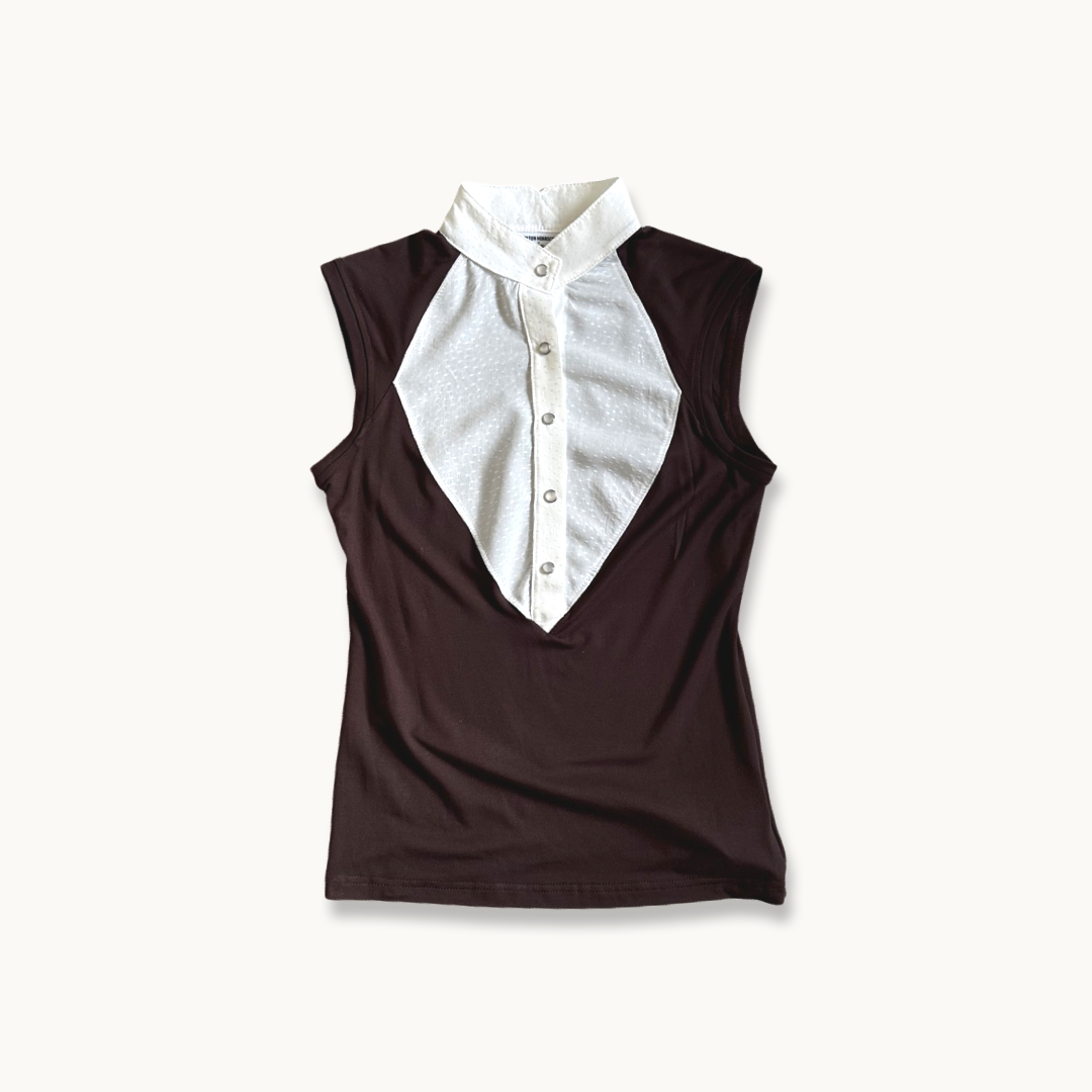 Milton Menasco | Victory Gallop Sleeveless Equestrian Top, Street_and_Saddle, local_plus_size_inclusive_ethical