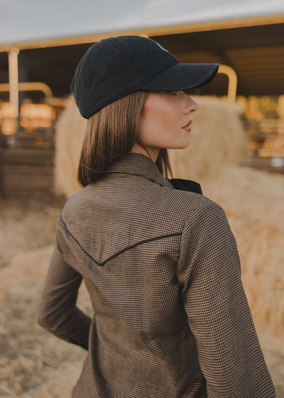 Milton Menasco | Colt Houndstooth Western Shirt, Street_and_Saddle, local_plus_size_inclusive_ethical