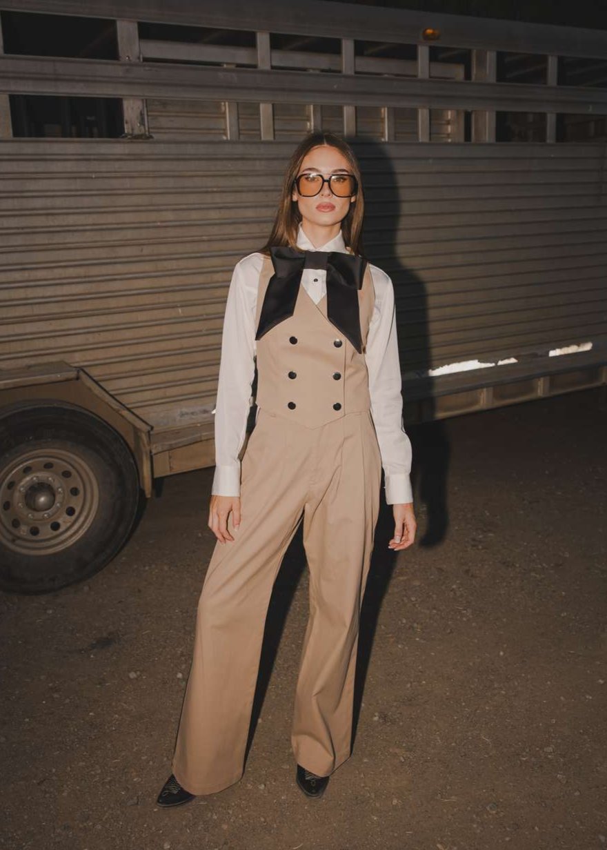 Milton Menasco | Hickstead Pleated Trouser with Piping, Street_and_Saddle, local_plus_size_inclusive_ethical