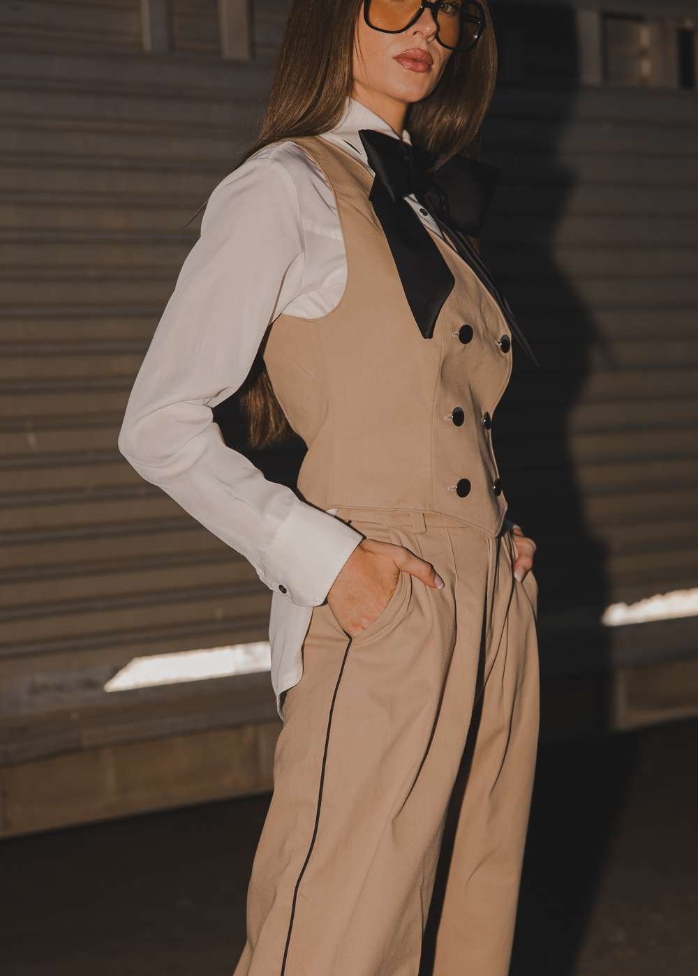 Milton Menasco | Hickstead Pleated Trouser with Piping, Street_and_Saddle, local_plus_size_inclusive_ethical