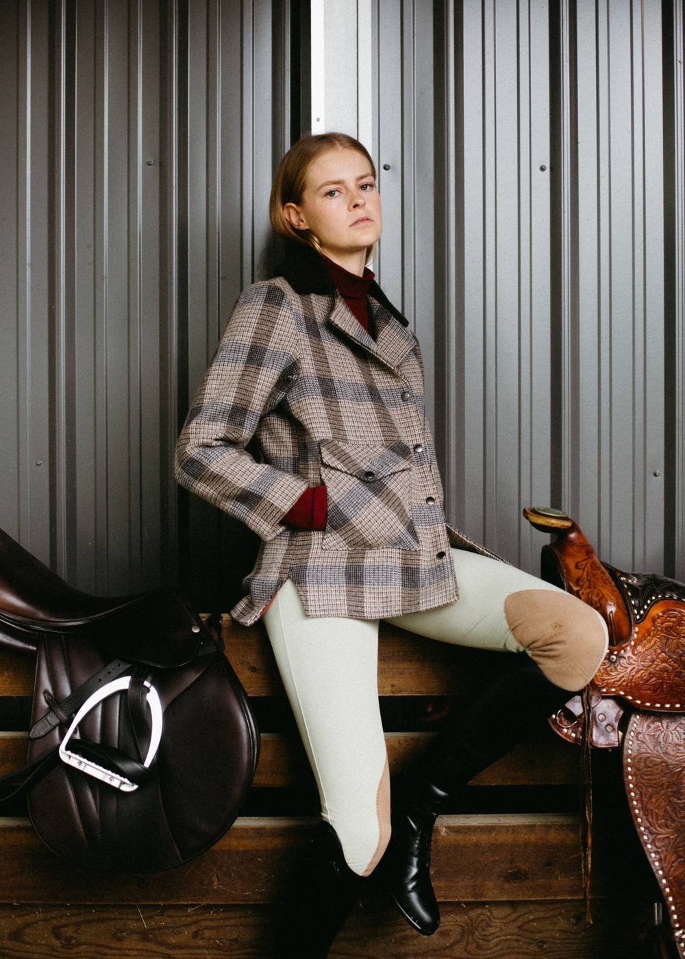Hackney | Plaid Wool Chore Coat, Street_and_Saddle, local_plus_size_inclusive_ethical