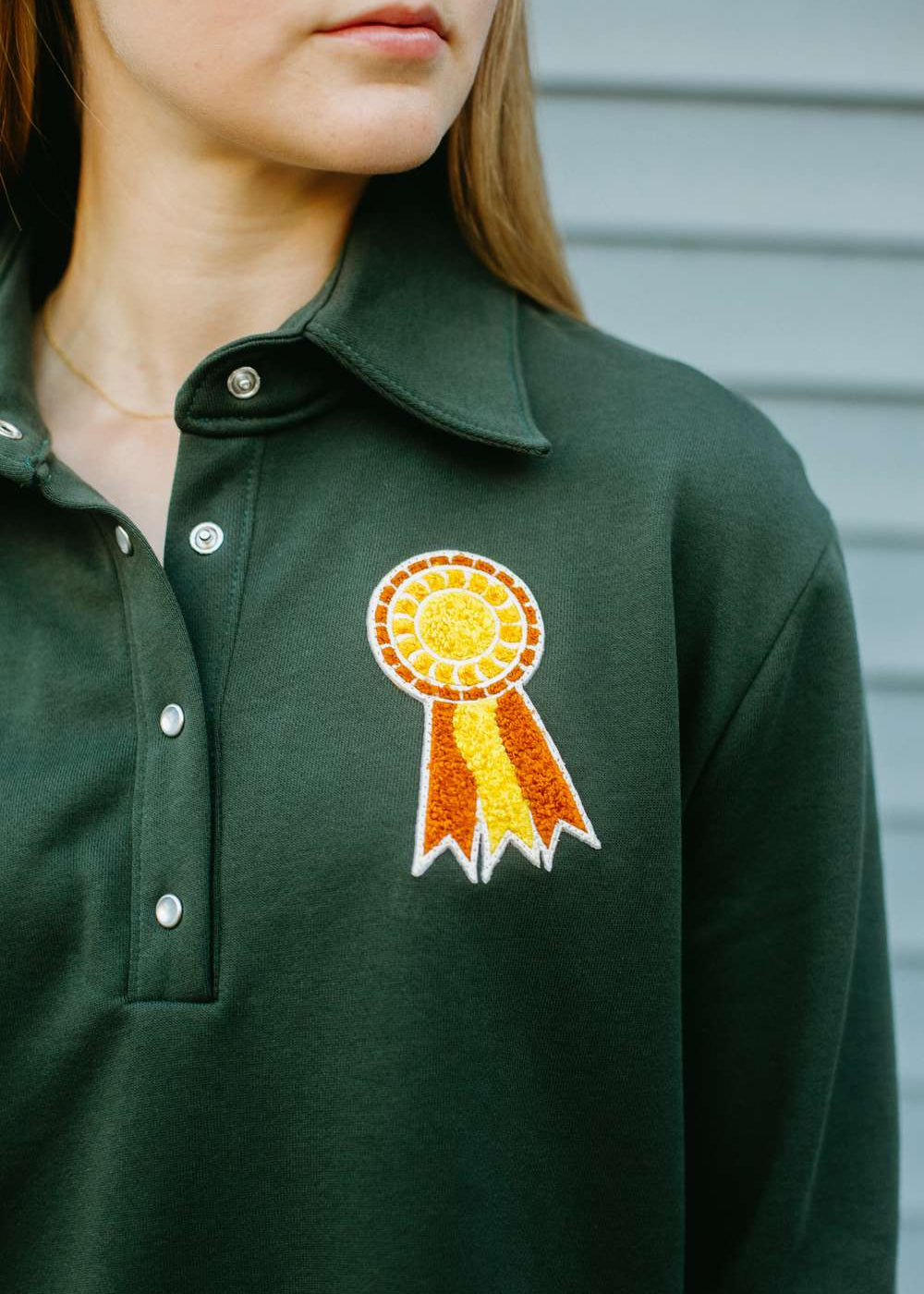 Rosette | Cotton Rugby Sweater, Street_and_Saddle, local_plus_size_inclusive_ethical