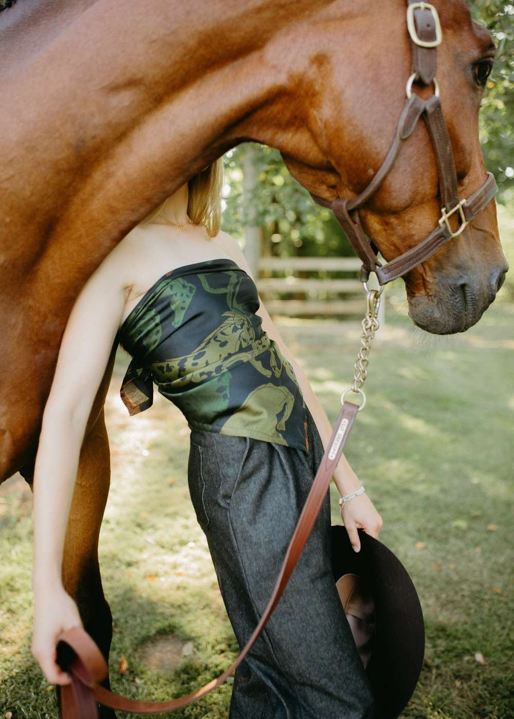 Jockey | Horse Print Wild Rag/Scarf, Street_and_Saddle, local_plus_size_inclusive_ethical