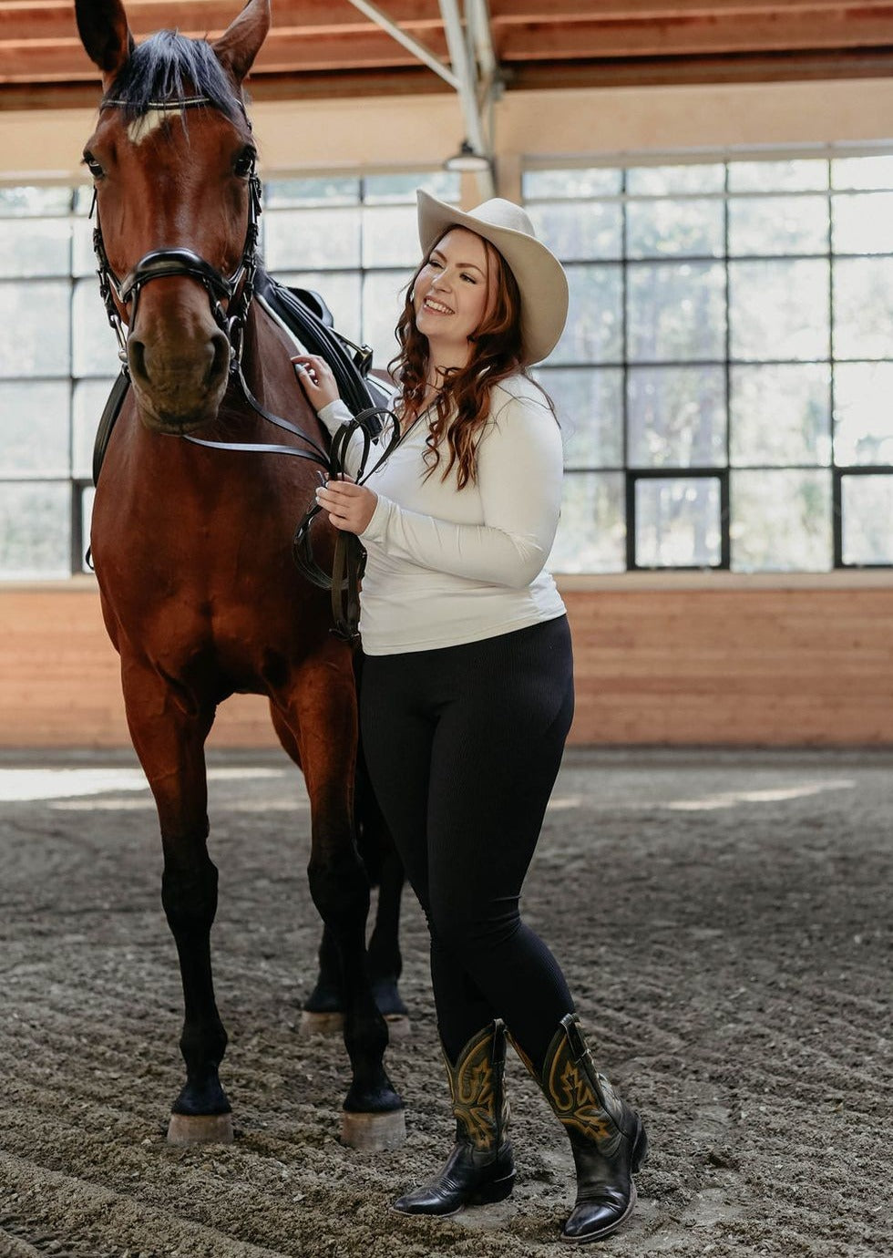 Milton Menasco | Bronco Riding Legging with Knee Patch - Street and Saddle