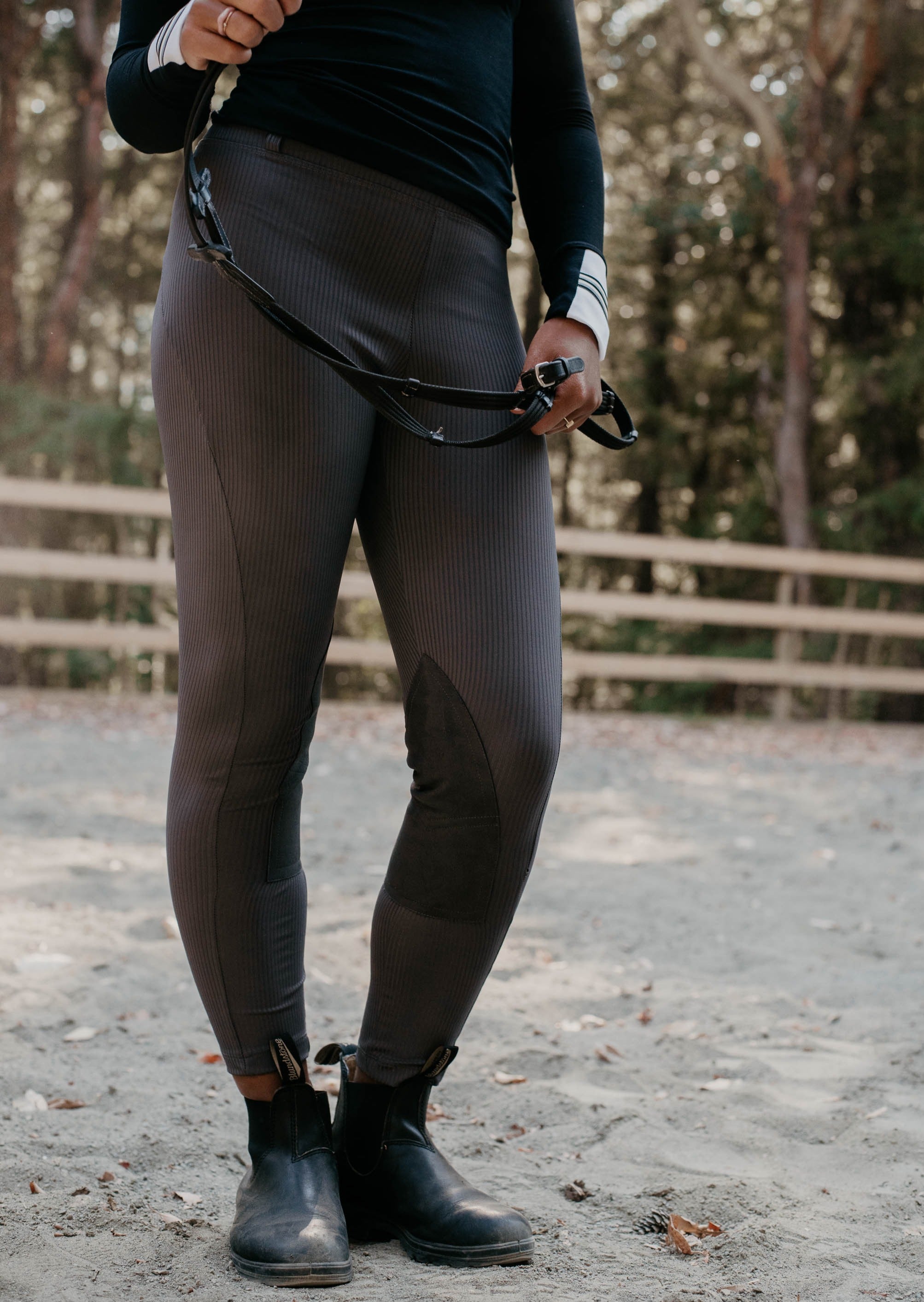 Milton Menasco | Bronco Riding Legging with Knee Patch - Street and Saddle